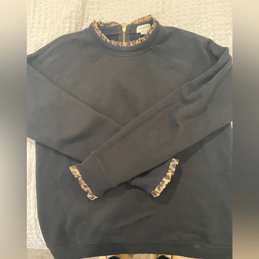 J.Crew Black sweatshirt - Picture 2 of 2